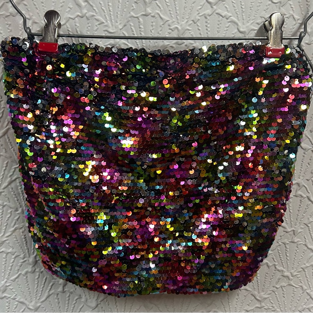 Wild Fable Large Mermaid Sequined Multicolor Women's Tube Top